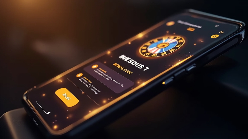 Teléfono con pasos para activar un bono y un código promocional